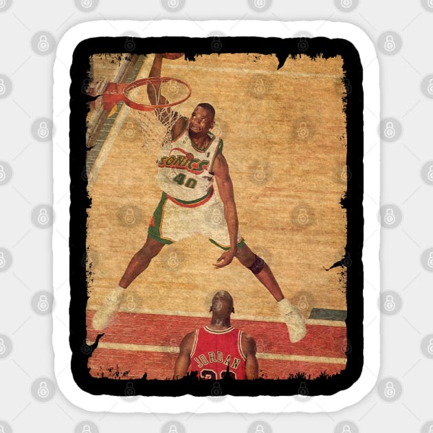 Reign Man - Shawn Kemp Sticker by Wendyshopart